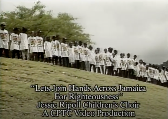 Jamaica Jessie Ripoll Children's Choir Let's Join Hands Across Jamaica For Righteousness Caribbean Music Singer Blog 13thStreetPromo 13thStreetPromotions 1995 Child's Month Children Jessie Ripoll Primary School